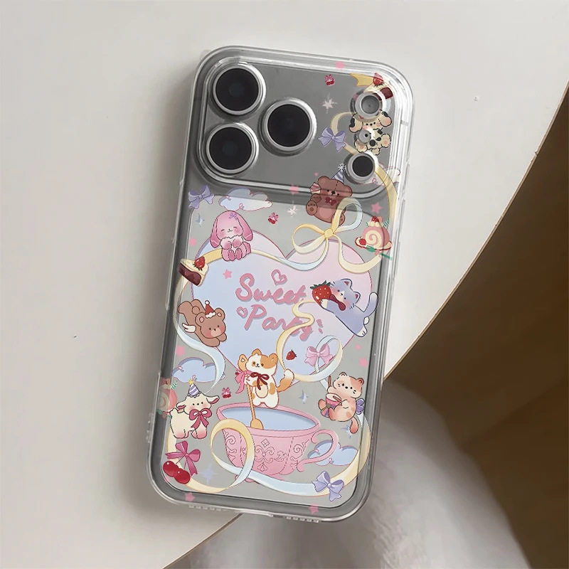 蝴蝶结爱心动物合集透明iPhone