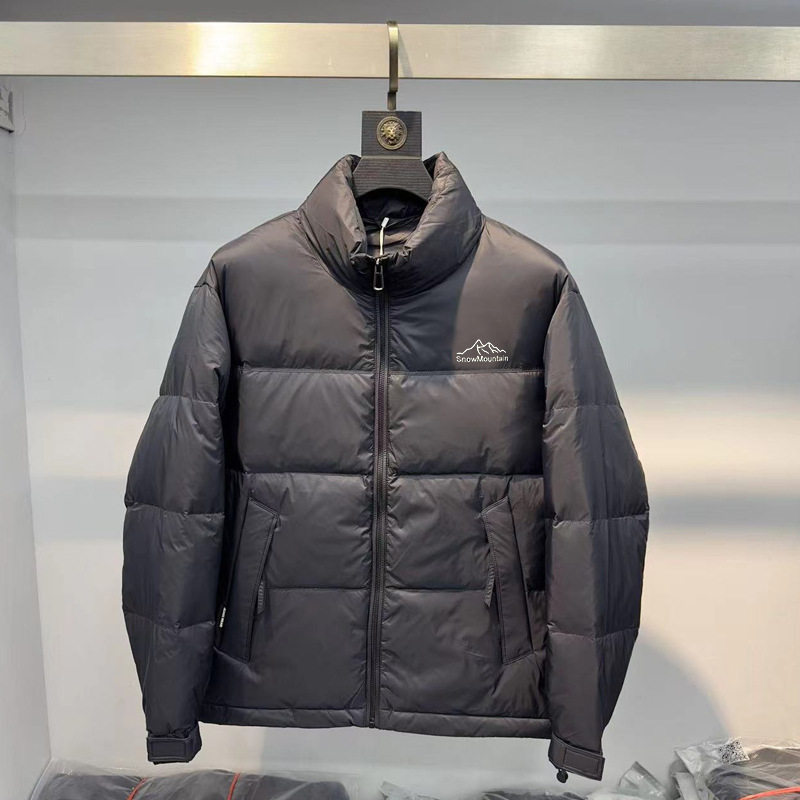 男士冬装2025新款短款外套黑色潮流百搭加厚韩版白鸭绒时尚羽绒服
