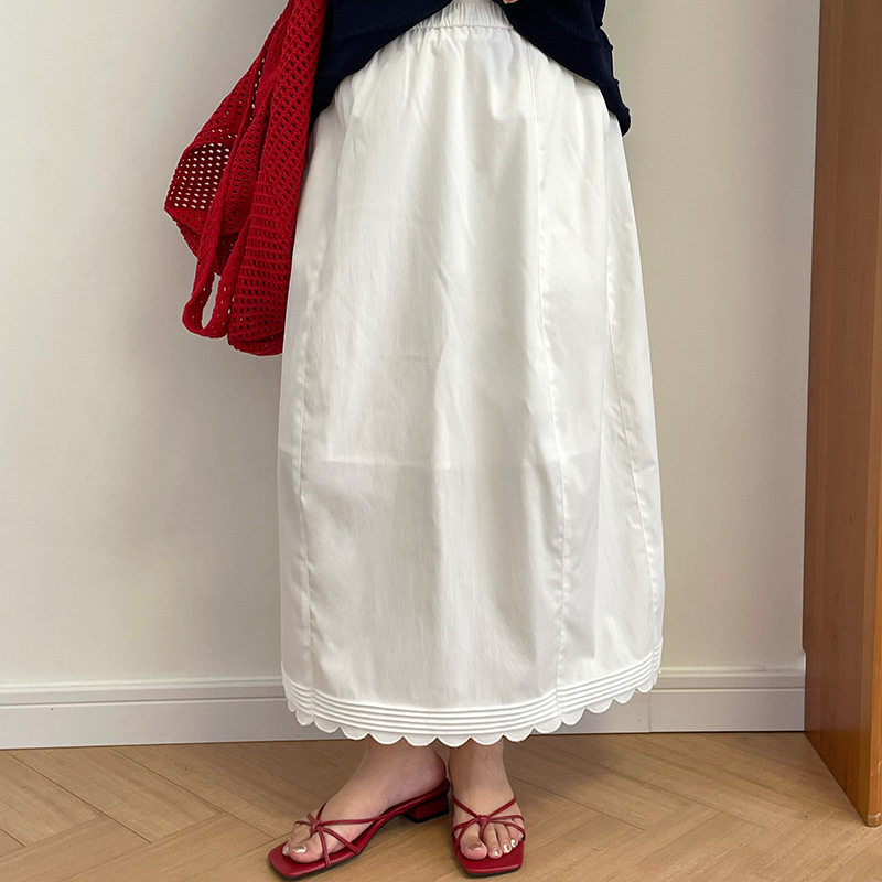 乃粒NQ1517大码女装显瘦花苞裙a字半身裙2026春胖mm百搭宽松半裙