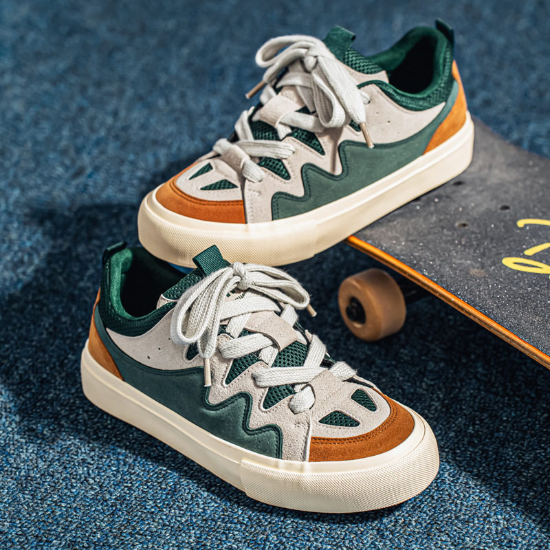 德训鞋潮流面包鞋新款百搭拼色休闲鞋港风板鞋XZ517-1XZ7999P65,男鞋休闲鞋,星座517-1
