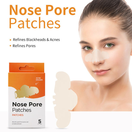 英文版外贸跨境 Nose Pore Patches痘痘鼻贴滋润保湿鼻贴