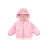 女童加绒棉服外套冬季2025新款儿童加厚棉衣冬装女保暖棉袄潮P90，童装棉衣，祺妙童装