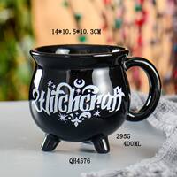 Creative relief spider pentagram Witch Cup Crucible cup Halloween Witch Coffee Cup Ceramic Cup Cross-border thumbnail 2