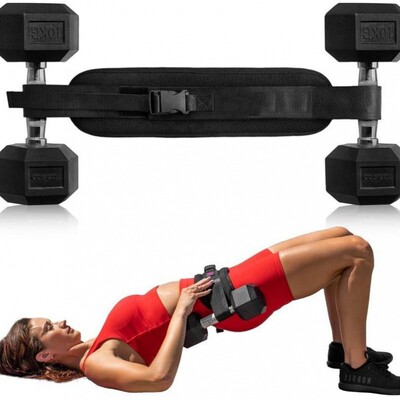 Glute Bridge Weighted Belt Waist Weighted Dumbbells