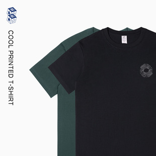 欧美街头潮人字母印花圆领T恤夏季 t潮牌 设计感酷boy穿搭纯棉短袖