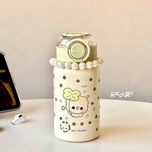 小众学生保温杯316不锈钢新款颜值卡通便携式吸管可爱女生水杯