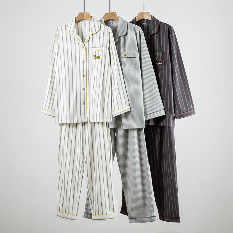 双股绒睡衣套装家居服套装
