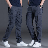 man Casual autumn Summer For Cotton Pants Trousers Cargo Men
