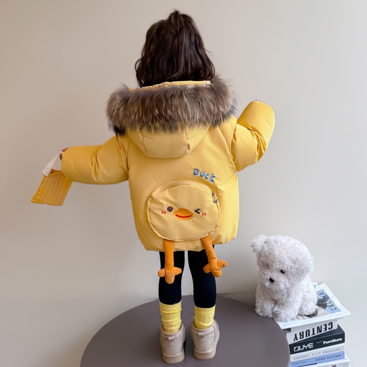 洋气女小童冬季棉服2025新款小女孩时髦穿搭冬款夹棉加厚外套棉衣，童装棉衣，祺妙童装