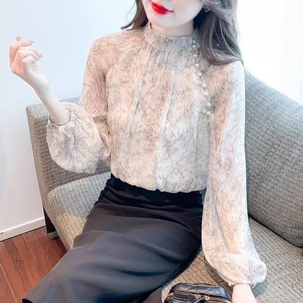 雪纺衬衫女2024秋季新款女装气质小衫时尚洋气时髦长袖早秋女上衣