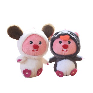 网红可爱萌小海狸露比挂件毛绒玩具公仔玩偶包包挂饰钥匙扣布娃娃