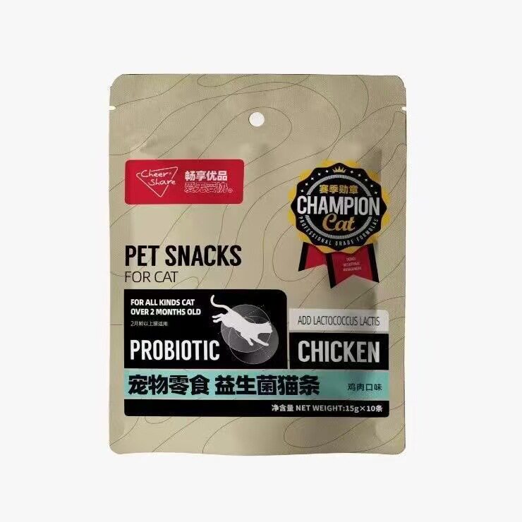 畅享优品赛季勋章2益生菌猫条鸡肉味猫咪补水零食营养成幼猫湿粮