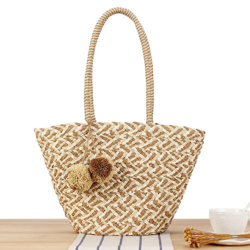 New Paper Rope Woven Bag Summer Vacation Large Capacity Wome