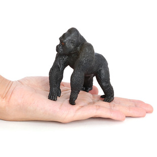 大猩猩模型仿真动物黑猩猩 金刚 银背黑猩猩儿童早教认知玩具摆件