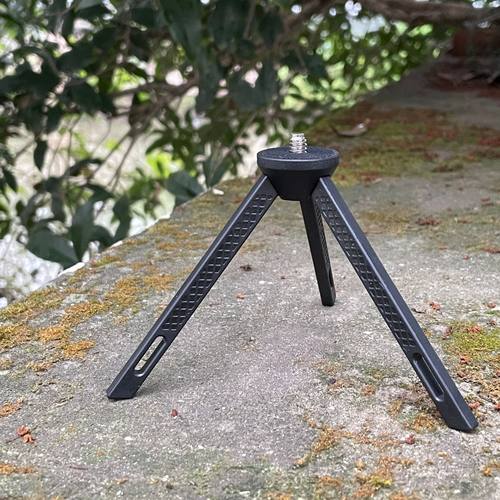 新款mini三脚架灰色露营灯1/4螺纹支架桌面三脚架迷你支架户外