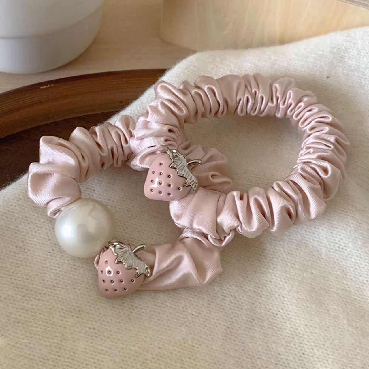 马卡龙色系发绳简约扎头弹力皮筋