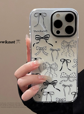 Black Butterfly Transparent soft case适用iphone 11 12 13 14 15 16 17 pro max XR XS MAX 7 8 PLUS