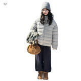 女童2025年冬季新款排骨泡芙棉衣女孩加绒宽松面包服御寒保暖棉袄，童装棉衣，祺儿童装