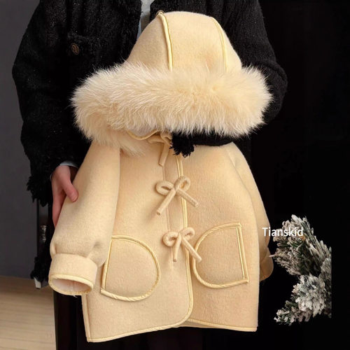 女童外套韩版毛呢布3岁中国大陆