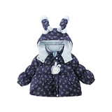 女童棉服冬季2025新款洋气儿童棉袄加厚女孩公主碎花冬装外套P118，童装棉衣，祺妙童装