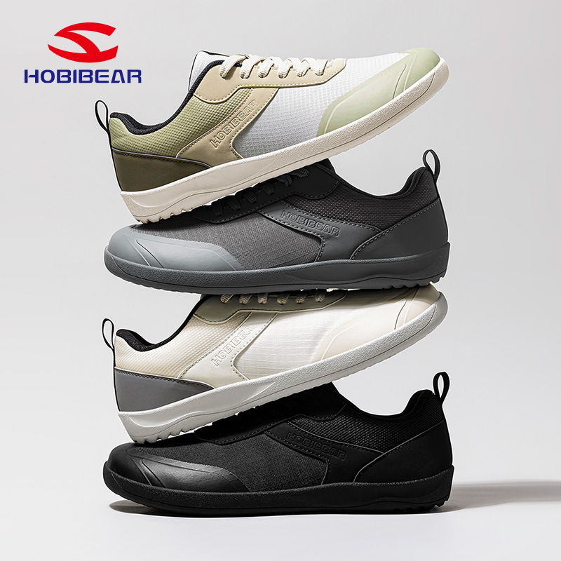 HOBIBEAR宽头鞋春秋季赤足鞋休闲鞋女脚掌加宽版型运动鞋宽头鞋