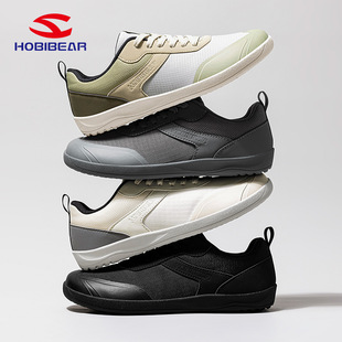 HOBIBEAR宽头鞋春秋季赤足鞋休闲鞋女脚掌加宽版型运动鞋宽头鞋
