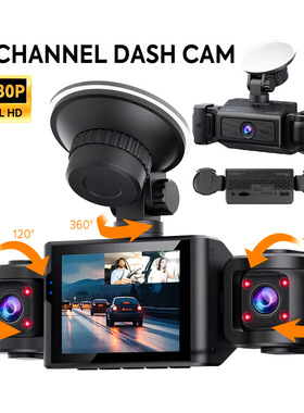 跨境新款行车记录仪1080P汽车摄像机四镜头清夜视记录器dvr高清