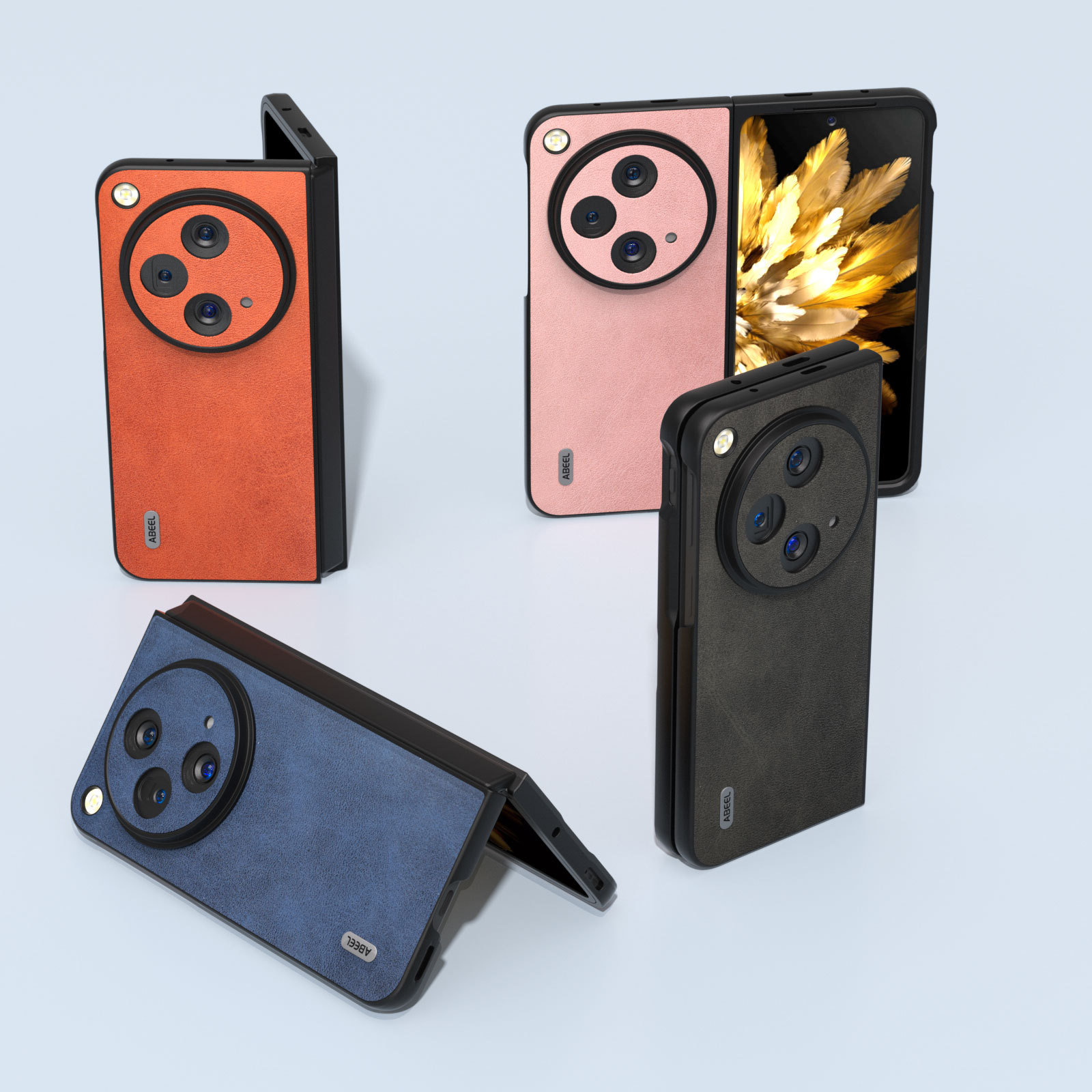 适用One plus open折叠手机壳1+一加open真皮外壳OPPO findN3保护套OPPO折叠屏超薄防摔皮夹男女N3N2皮套find