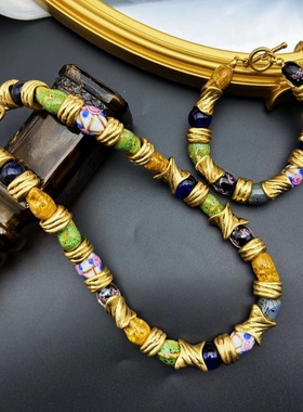 项链手链中古高级感拼接