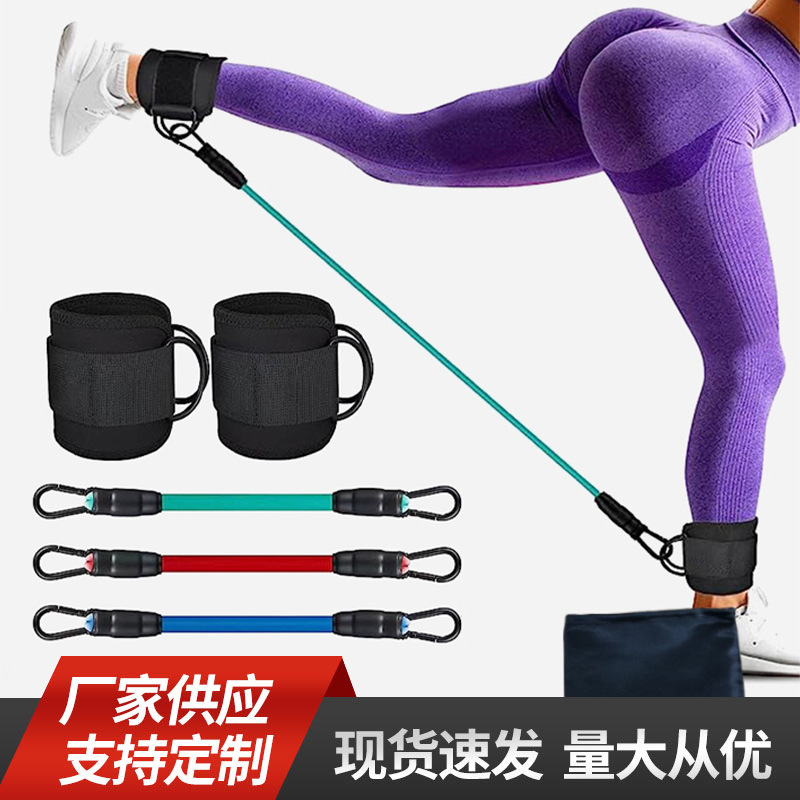 翘臀带龙门架提臀脚踝阻力弹力训练器脚环臀部腿部拉力绳塑形瘦身