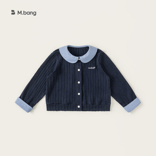 宥童装女童衬衫春季新品格子拼接儿童上衣可爱娃娃领女孩子衣服