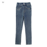 女童加绒小脚裤2025年秋冬新款中大童两粒扣紧身裤休闲长裤铅笔裤，童装裤子，祺儿童装