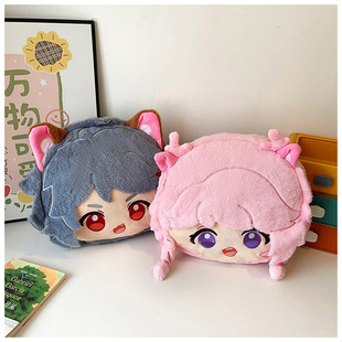 王者荣耀双肩包新款毛绒玩偶卡通瑶百里守约大脸背包周边单肩痛包