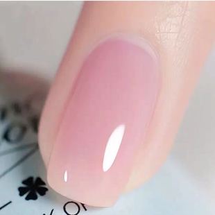 【上学上班涂】裸粉色半透明指甲油免烤不可撕不可剥冰透系列显白