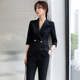 气质女神范高端职业装 西装 面试正装 女春秋时尚 酒店前台工作服 套装