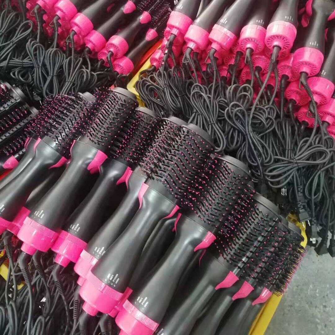 爆款多功能热风梳负离子卷发器卷宝宝饰品套装