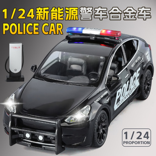 24仿真特斯Y911家庭救援演练神器合金车模回力灯光 儿童警车模型