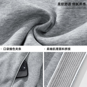 开衫卫衣春季美式复古重磅短宽廓形拉链外套OW8028-P68控118图片