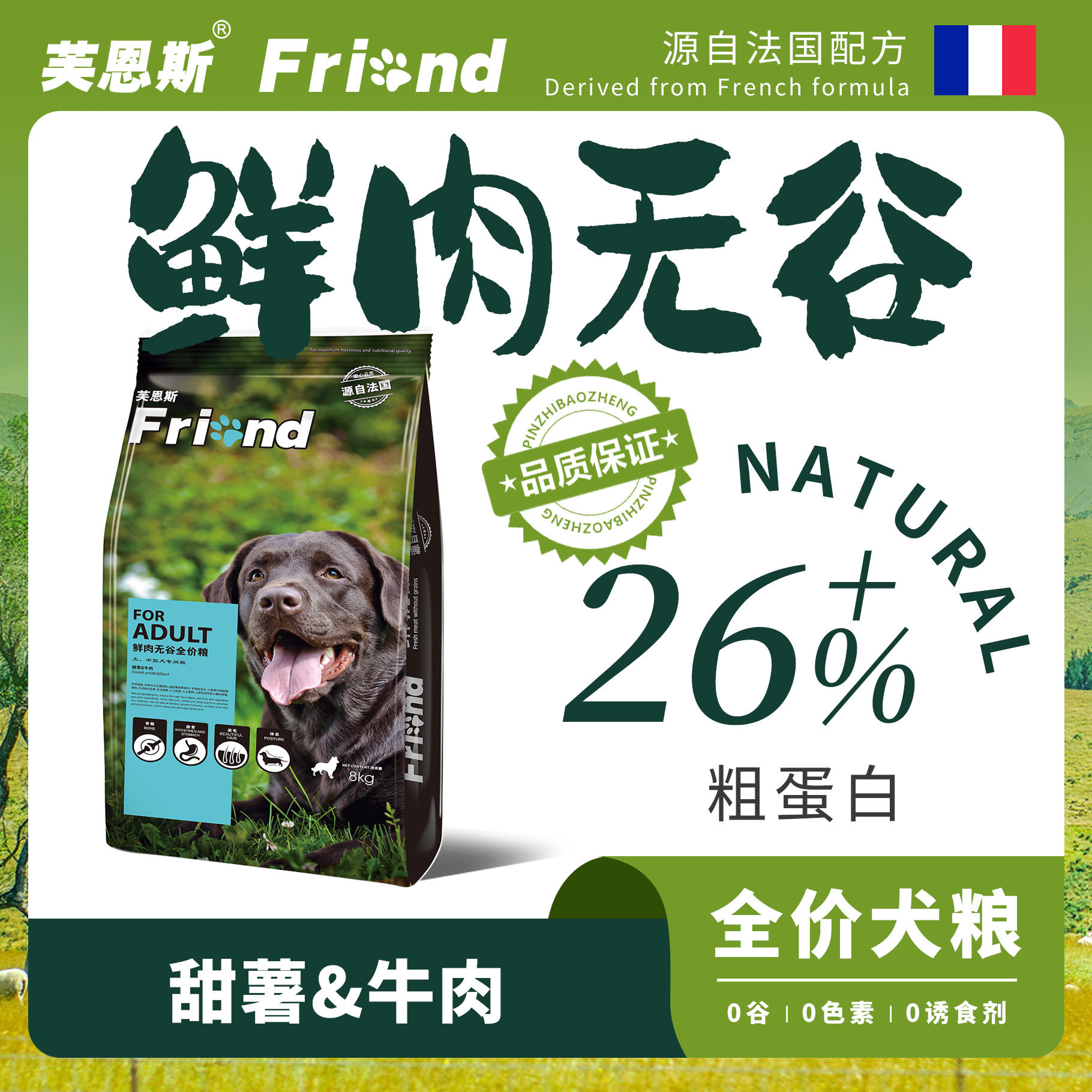 全犬期犬粮鲜肉干粮否0.5Kg图片