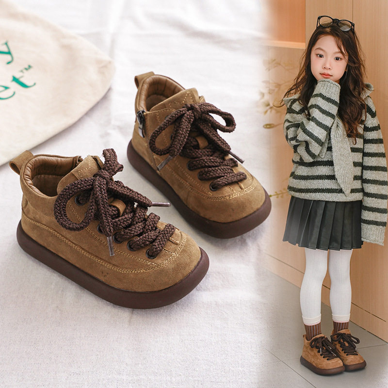 女童加绒加厚雪地靴2025秋冬小女孩勃肯真皮软底防滑防水豆豆童鞋,童鞋/婴儿鞋/亲子鞋,皮靴,淘宝优惠券,粉丝福利购,淘宝优惠卷