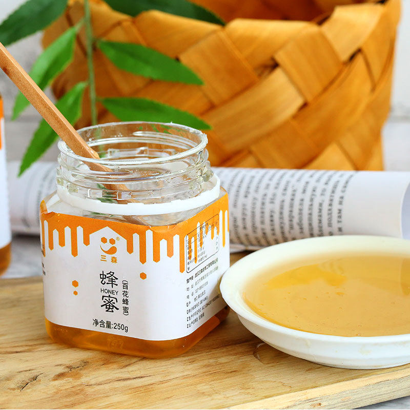 百花正宗蜂蜜250克纯正野生成熟农家自产食用原蜜天然深山纯天然