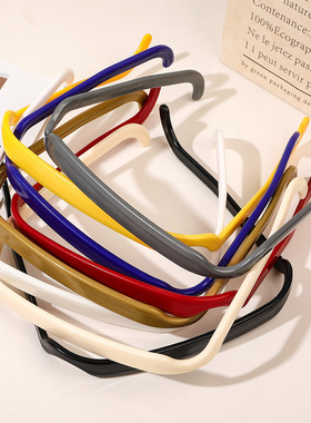 奇阅亚马逊跨境欧美方形墨镜隐形发箍头发固定神器洗脸异形头箍