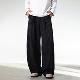 春季新款质感宽松老钱风休闲裤潮牌直筒长裤子MK2494-P55控88，男装休闲裤，电商A362