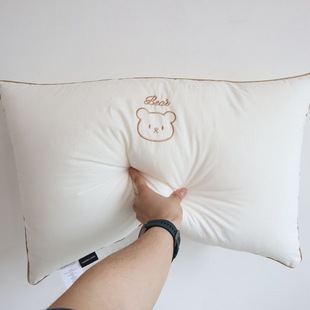 新品成人枕芯 60支A类水洗棉全棉枕头人刺绣纤维枕仪征羽丝绵枕