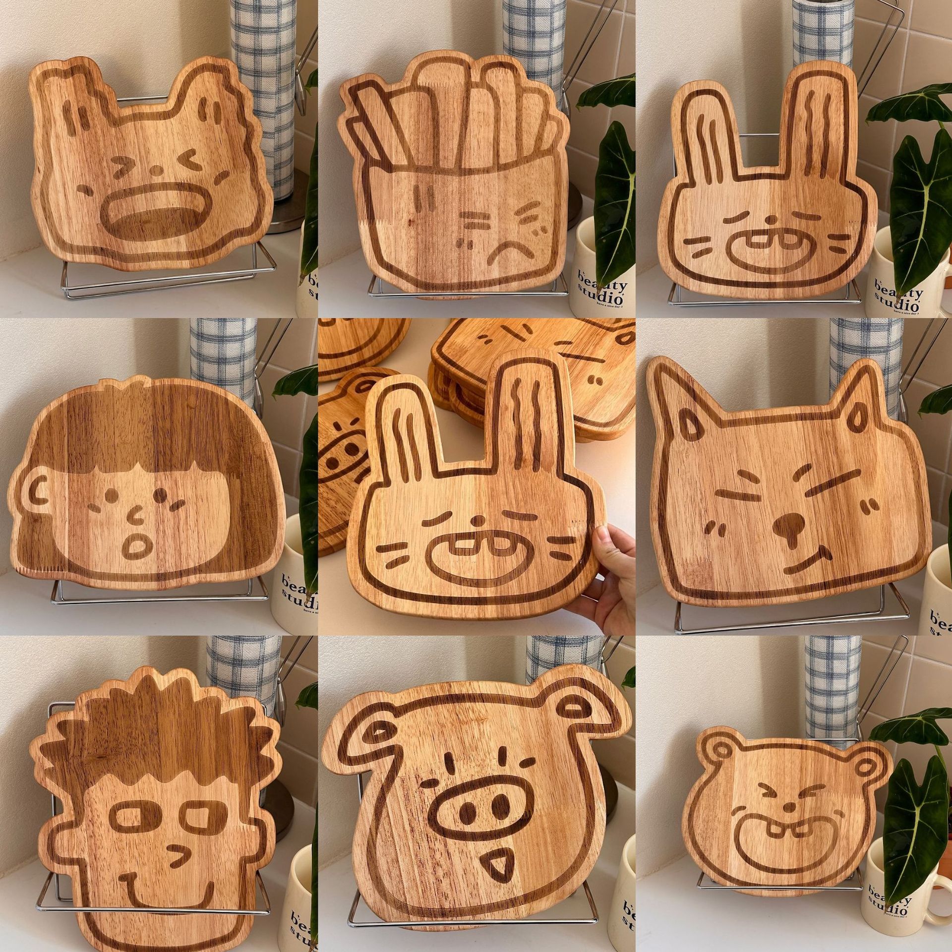 可爱砧板不规则形竹木