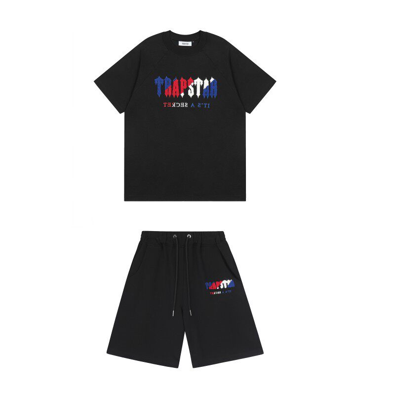 Cross-Border Foreign Trade High-Quality Correct Version Syan World Pure Cotton Short-Sleeve Shorts Set Sweatshirt Long P foto 2