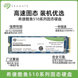 希捷酷鱼510固态硬盘250G 2T台式 NVME适用 500G