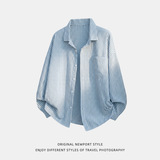 春款小格纹宽松休闲衬衣miu系穿搭风上衣外套OC8040-P52控88，男装衬衫，电商A362