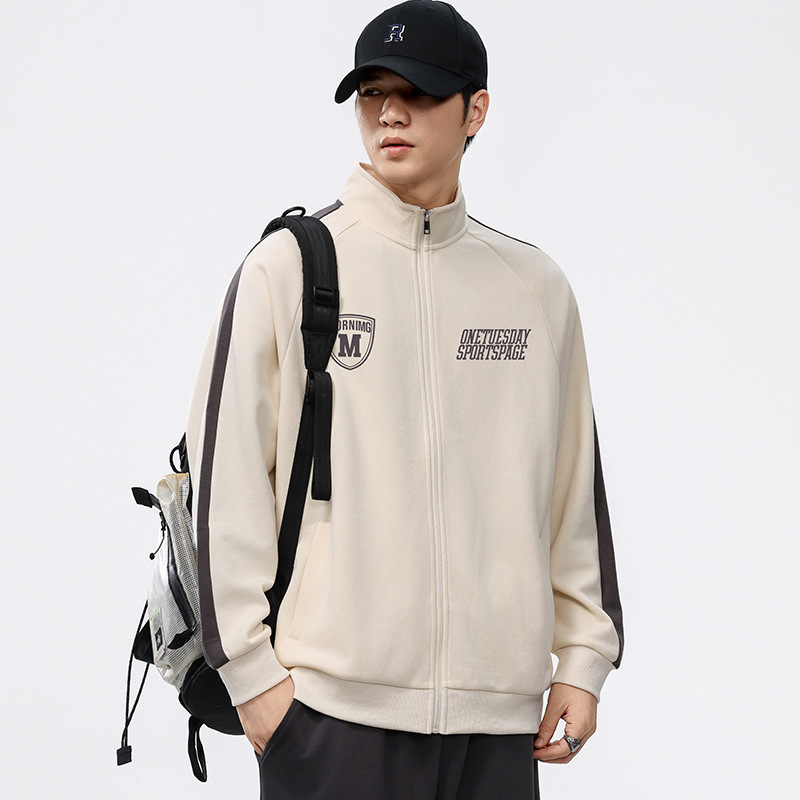 长袖开衫卫衣立领大码春季宽松