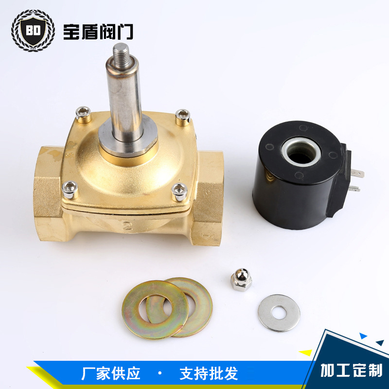 厂家供应 黄铜电磁阀 防水防潮2W50电磁阀水阀DN50i.
